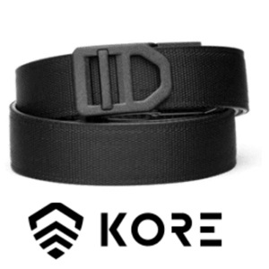 KORE TACTICAL Belt - Black / Green Nylon 